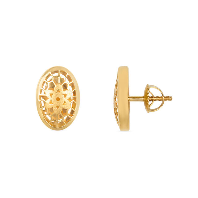 Tanishq 22KT Gold Neckwear + Earring for Women 5