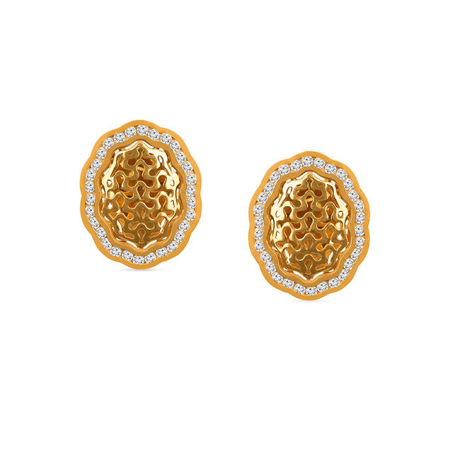 Tanishq 22KT CZ Neckwear with Pendant and Earrings for Women 4