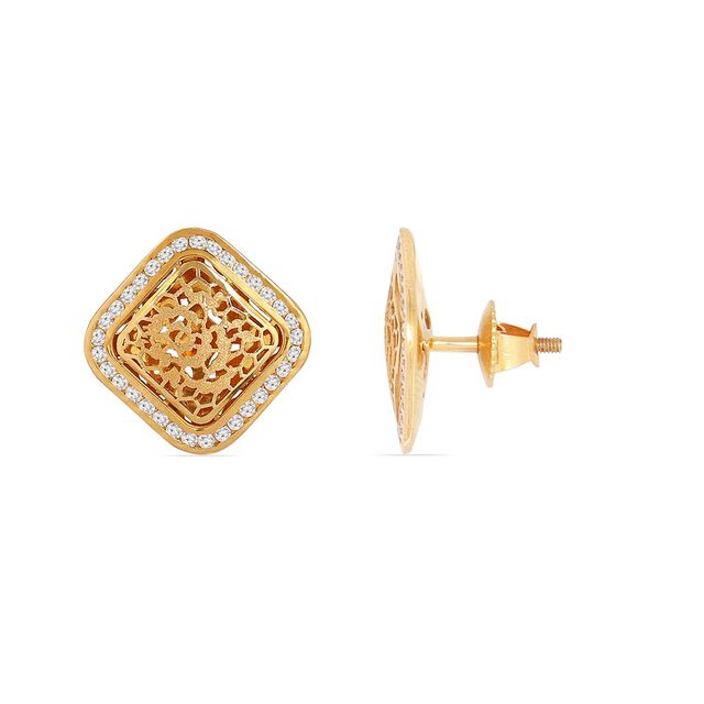 Tanishq 22KT CZ Neckwear and Earring for Women 5