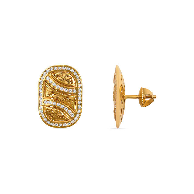 Tanishq 22KT CZ Neckwear with Pendant and Earrings for Women 5