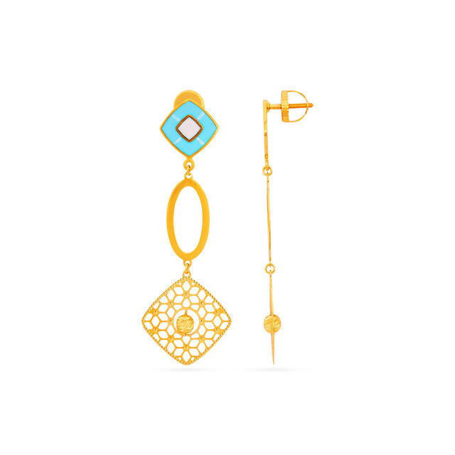 Tanishq 22 Karat Gold Earrings for Women 2