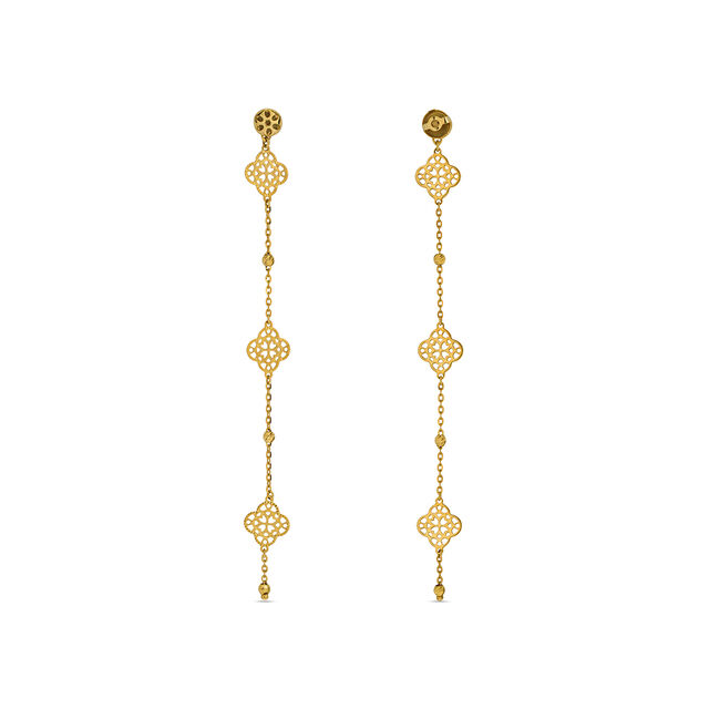 Tanishq 22KT Gold Earrings for Women 3