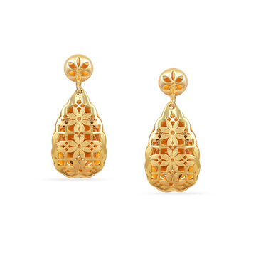 Tanishq 22KT Gold Drop Earring for Women