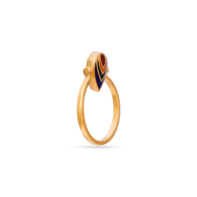 Tanishq 22 KT Gold Finger Ring for Women