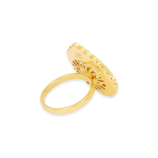 Tanishq 22KT Synthetic Stone Finger Ring for Women 3