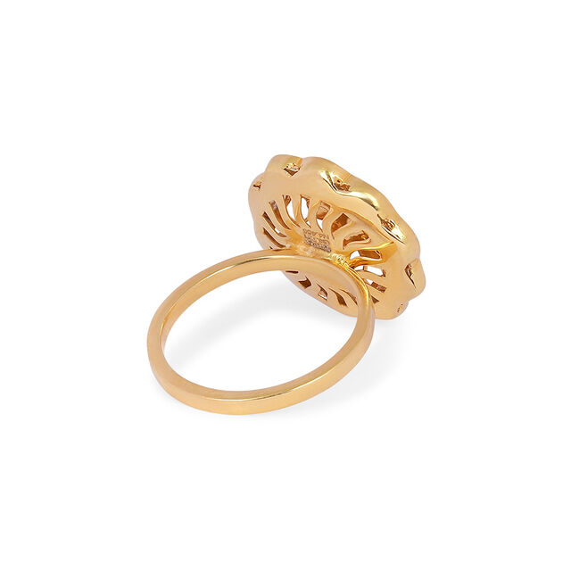 Tanishq 22KT Synthetic Stone Finger Ring for Women 4
