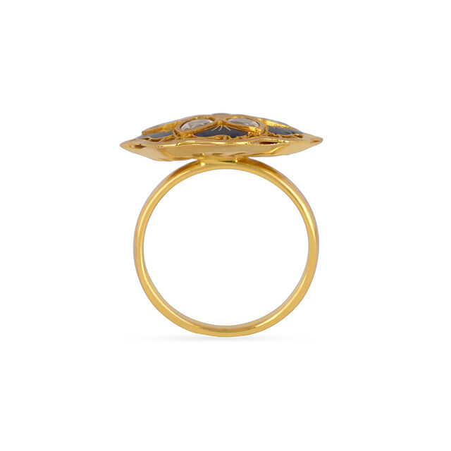 Tanishq 22KT Synthetic Stone Finger Ring for Women 3