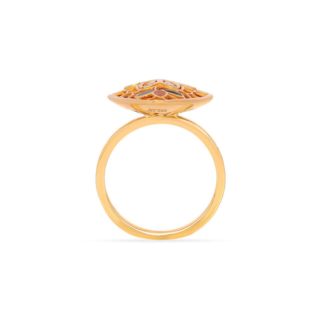 Tanishq 22KT Synthetic Stone Finger Ring for Women 3