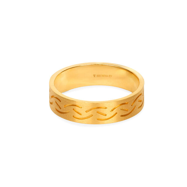 Tanishq 22KT Gold Finger Ring for Men 