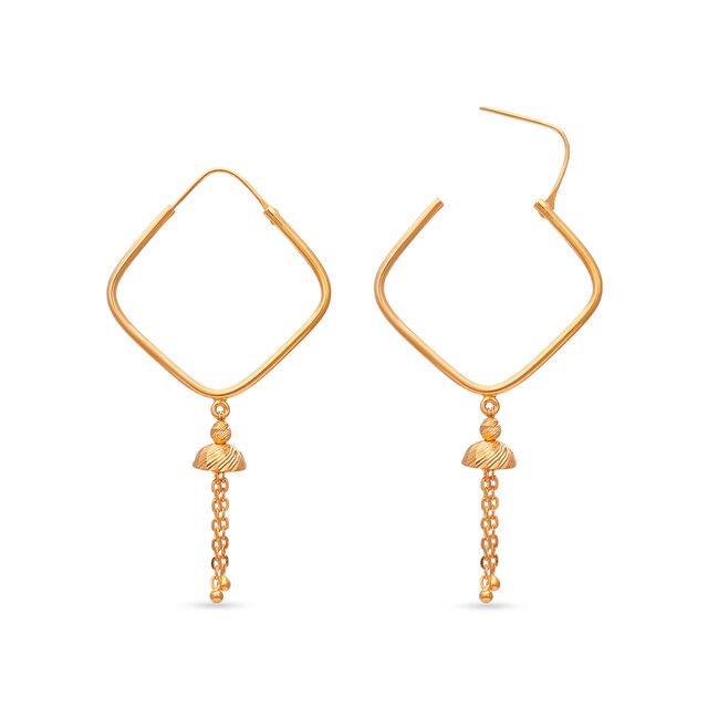 Tanishq 22 Karat Gold Earrings for Women