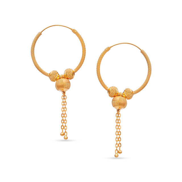 Tanishq 22 Karat Gold Earrings for Women