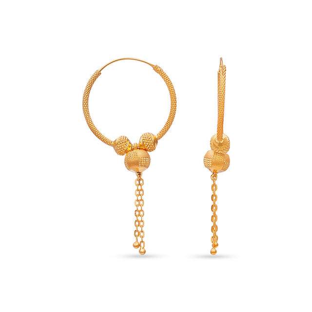 Tanishq 22 Karat Gold Earrings for Women