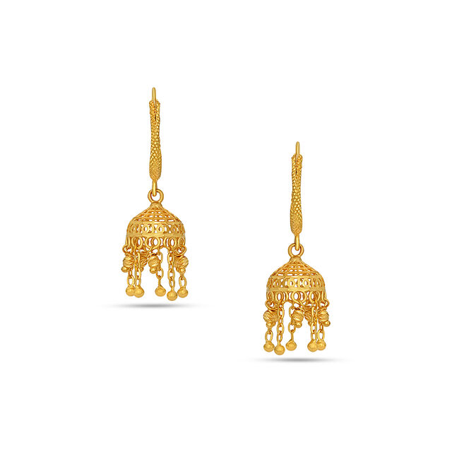 Tanishq 22 KT Gold Earrings for Women 