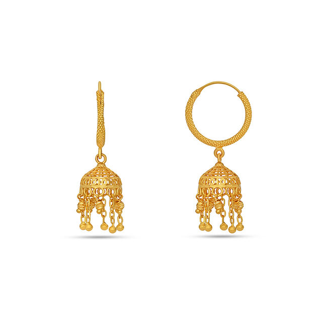 Tanishq 22 KT Gold Earrings for Women 2