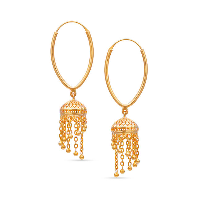Tanishq 22 Karat Gold Earrings for Women 2