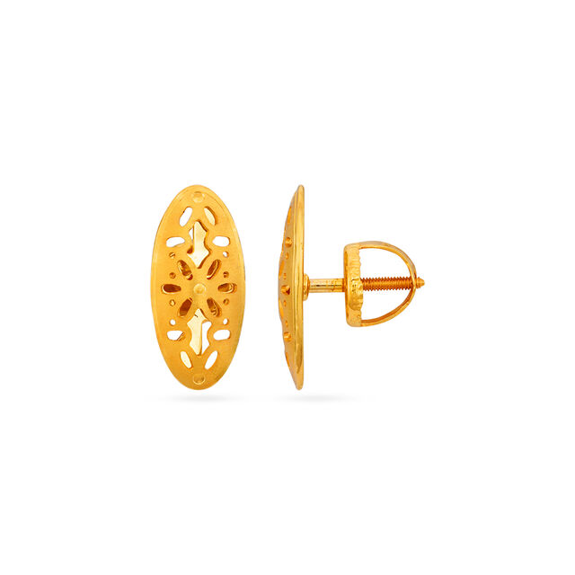 Tanishq 22 Karat Gold Earrings for Women 2