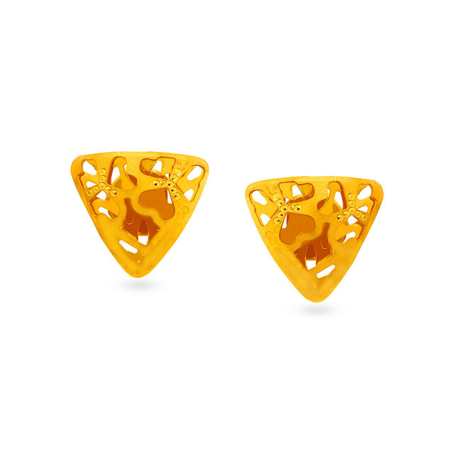 Tanishq 22 KT Gold Earrings for Women 