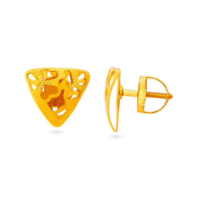 Tanishq 22 KT Gold Earrings for Women 2