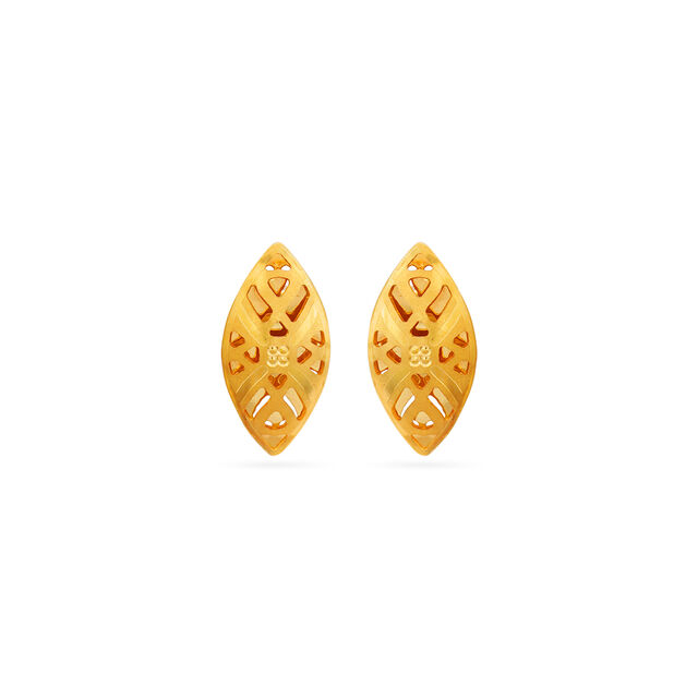 Tanishq 22 Karat Gold Earrings for Women 