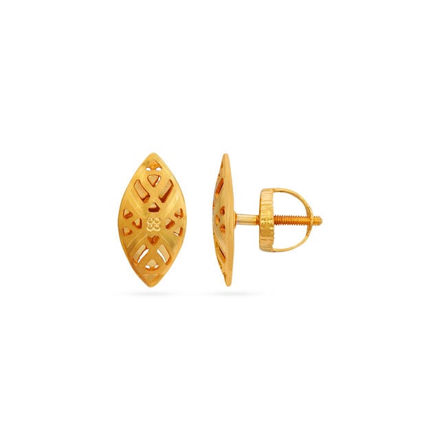 Tanishq 22 Karat Gold Earrings for Women 2