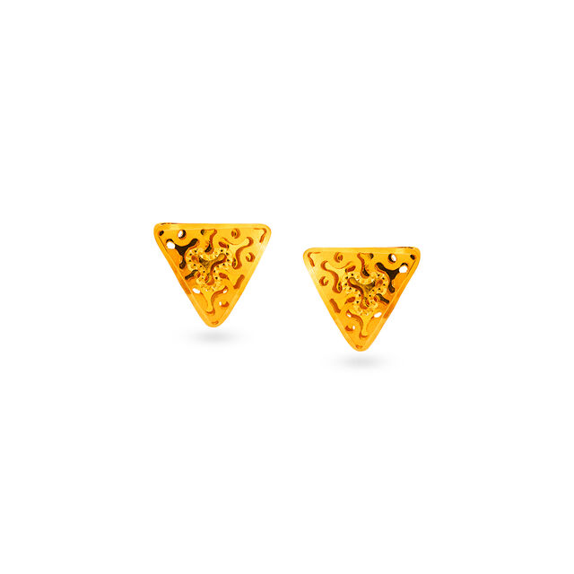 Tanishq 22 KT Gold Earrings for Women 