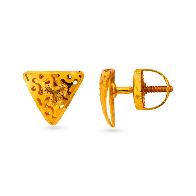 Tanishq 22 KT Gold Earrings for Women 2