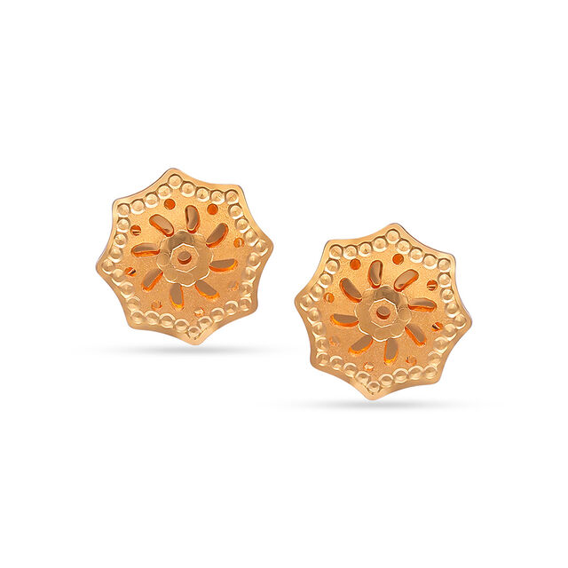 Tanishq 22 Karat Gold Earrings for Women 