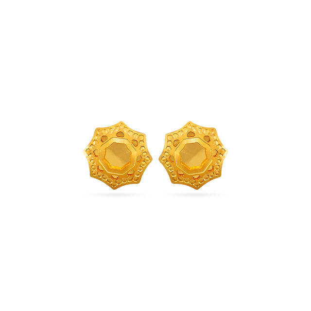 Tanishq 22 Karat Gold Earrings for Women 