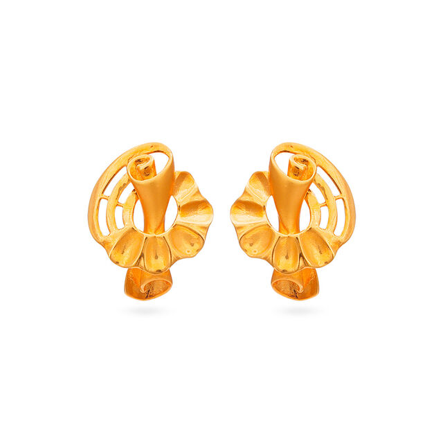 Tanishq 22KT  Gold Earrings  for Women 