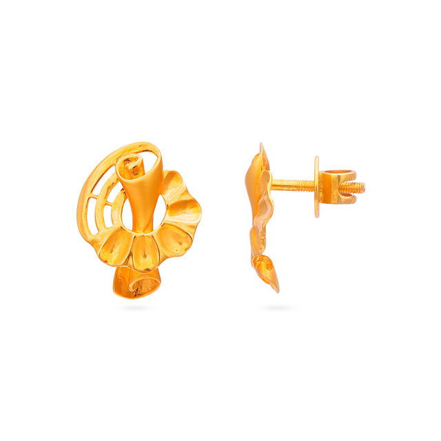 Tanishq 22KT  Gold Earrings  for Women 2