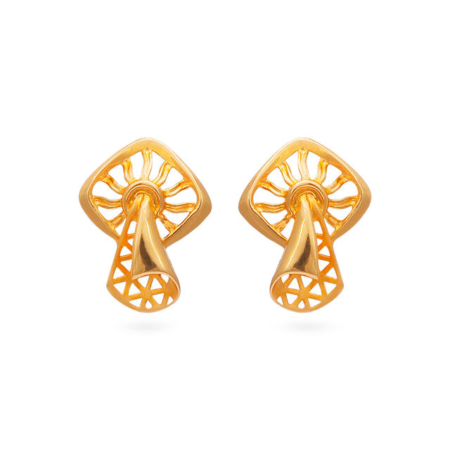 Tanishq 22 KT Gold Earrings for Women 