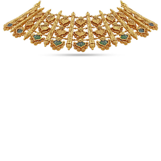 Tanishq 22KT  Gold Necklace Set  for Women 2