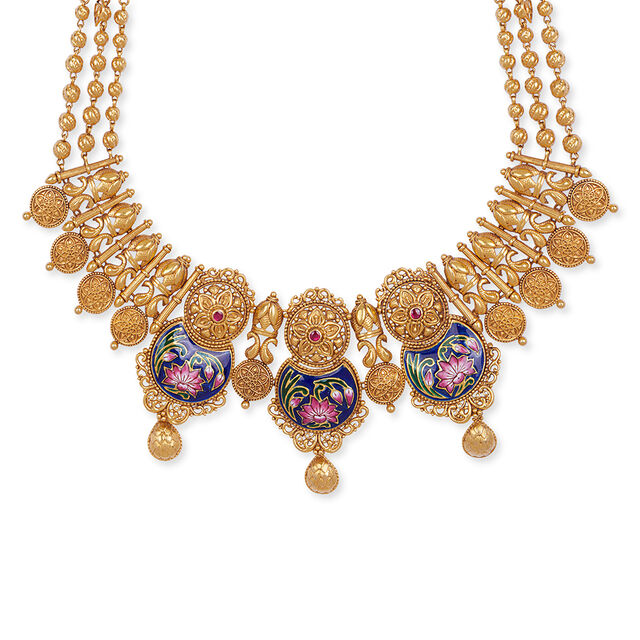 Tanishq 22KT Gold Necklace Set for Women 2