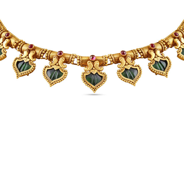 Tanishq 22 Karat Gold Necklace Set for Women 5