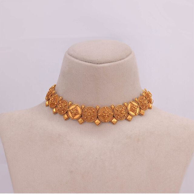 Contemporary Flower Carpet Inspired Choker Set 9