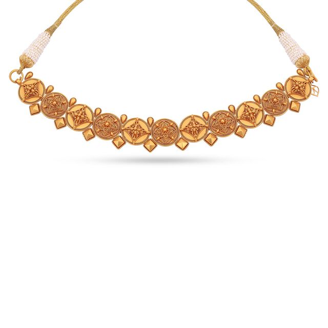 Contemporary Flower Carpet Inspired Choker Set 5