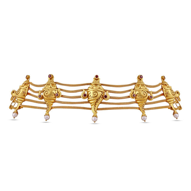 Regal Conch Inspired Gold Choker Set 5