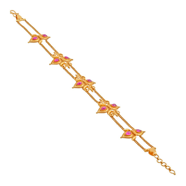 Kempu Stones Onam Bracelet 4