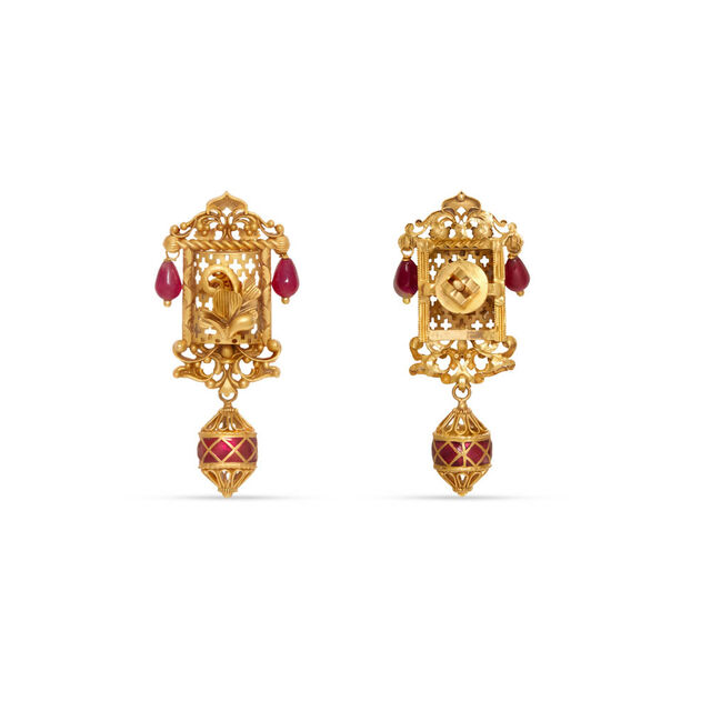Tanishq 22KT Gold Earrings 3