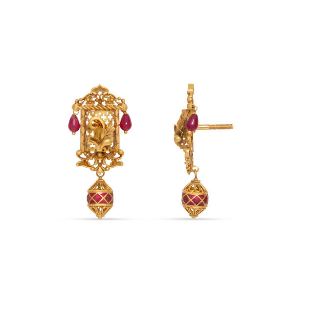 Tanishq 22KT Gold Earrings 4
