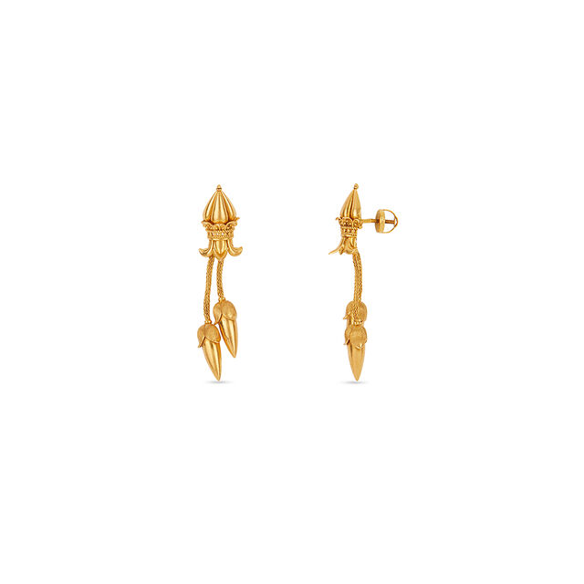Tanishq 22KT Gold Earrings for Women 2