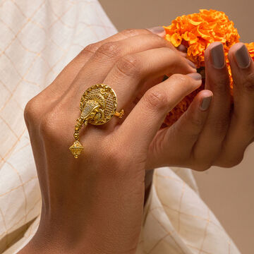 Majestic Elephant Nettipatam Ring