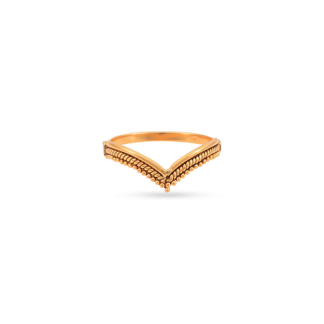 Etched in Gold Mural Duo Rings 3