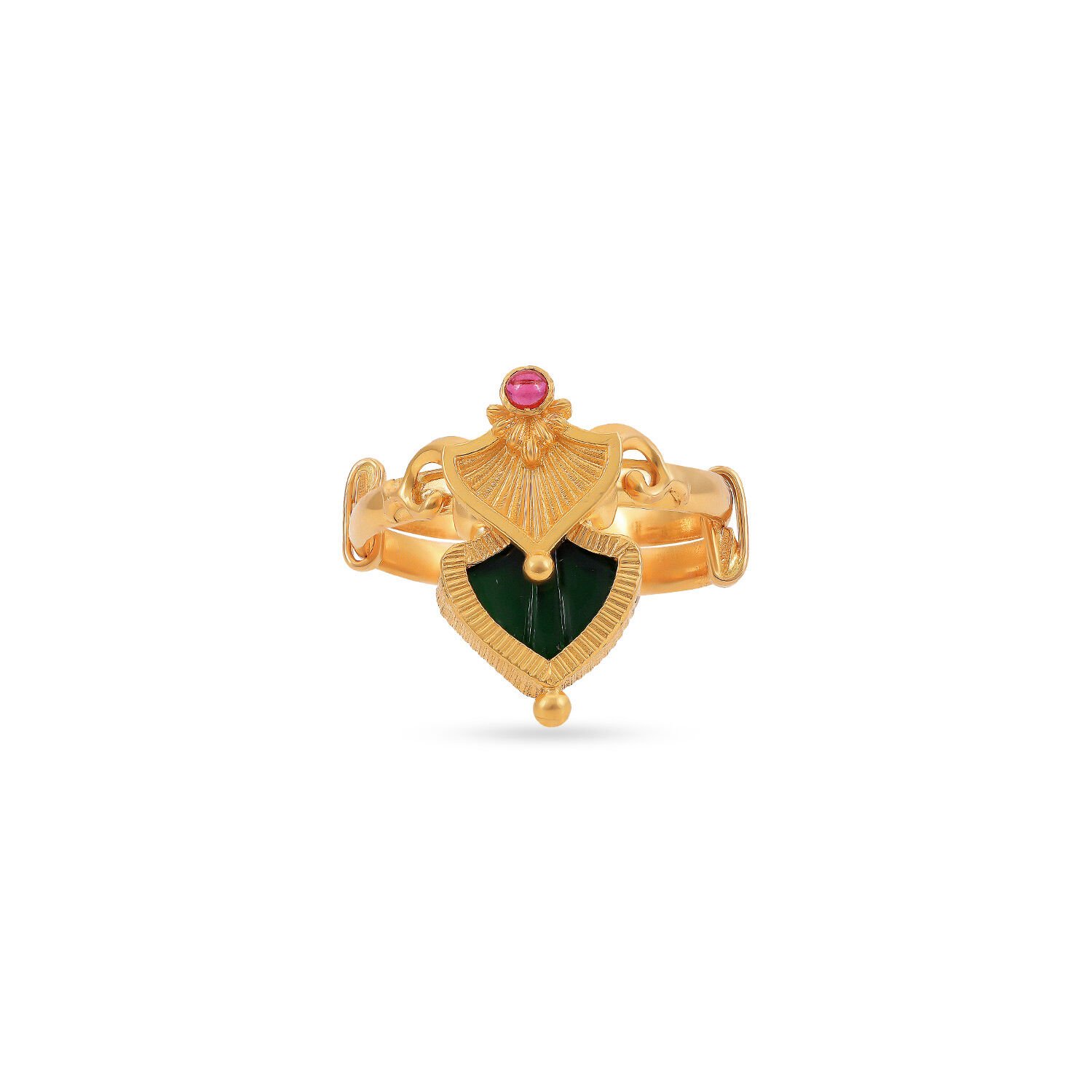 Buy Palakka Gold Ring at Best Price Tanishq US