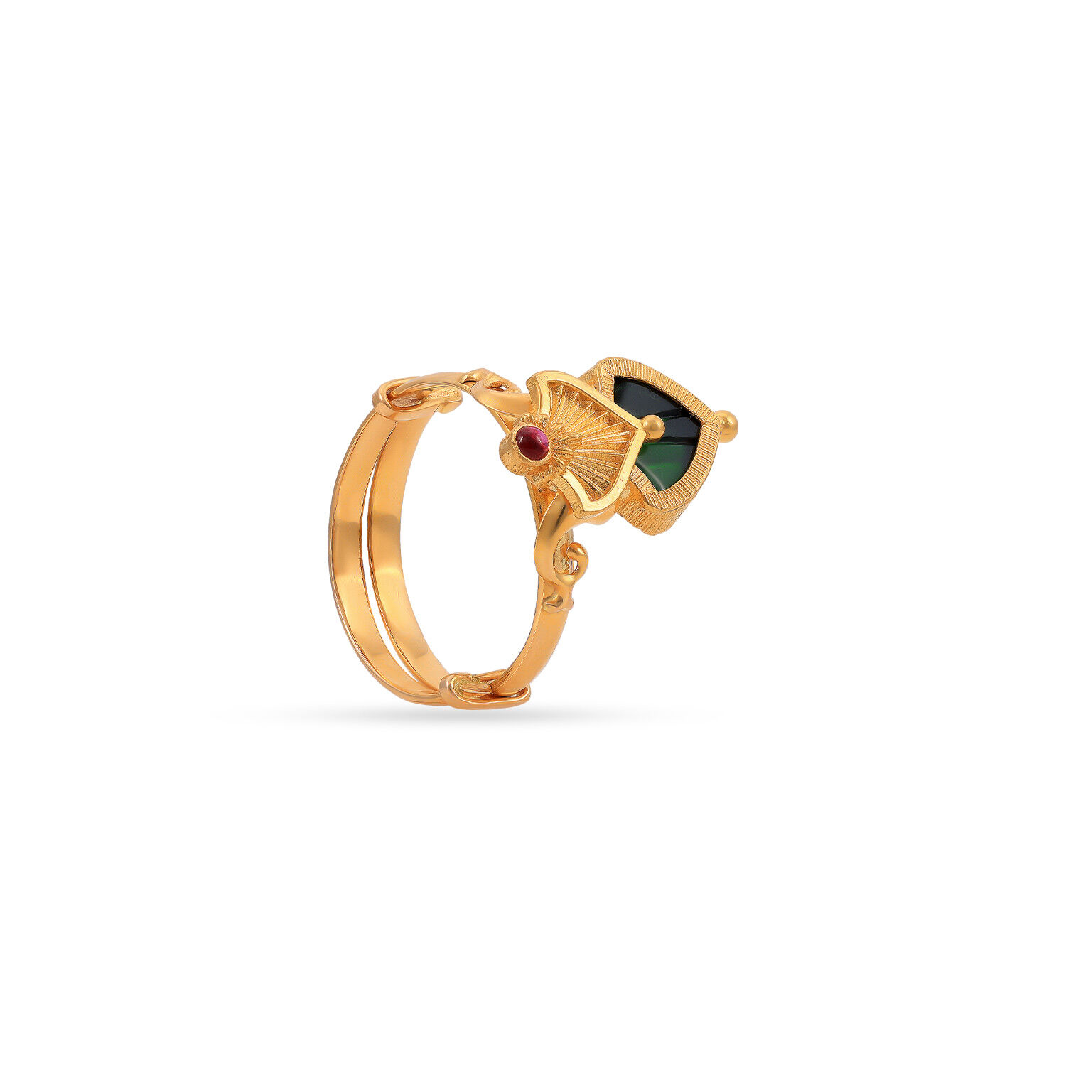 Buy Palakka Gold Ring at Best Price Tanishq US