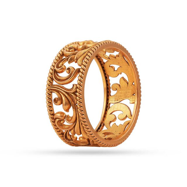 Golden Swirl Ring 3