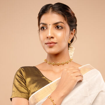 Exquisite Lotus Inspired Choker