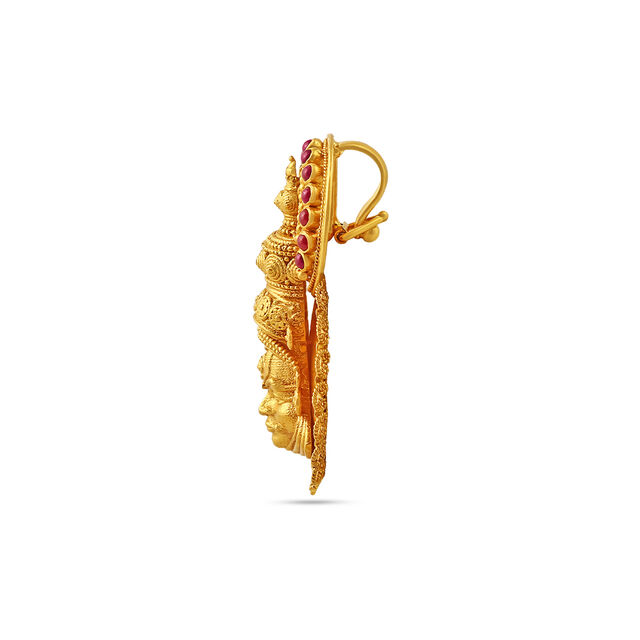 Exquisite Gold Kathakali Pendant 5