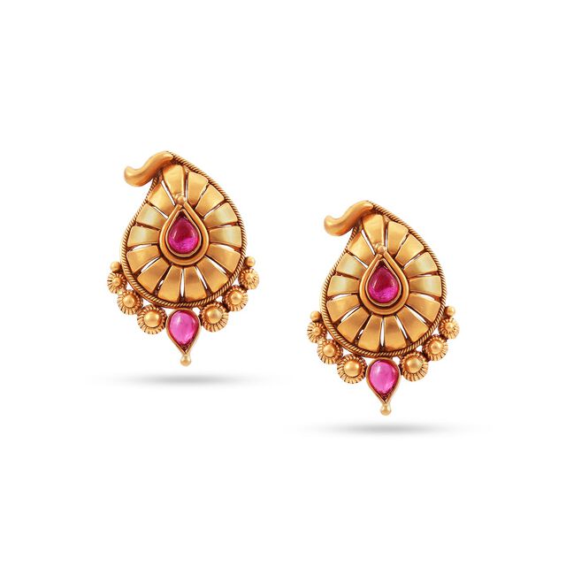 Mango Motif Studs 