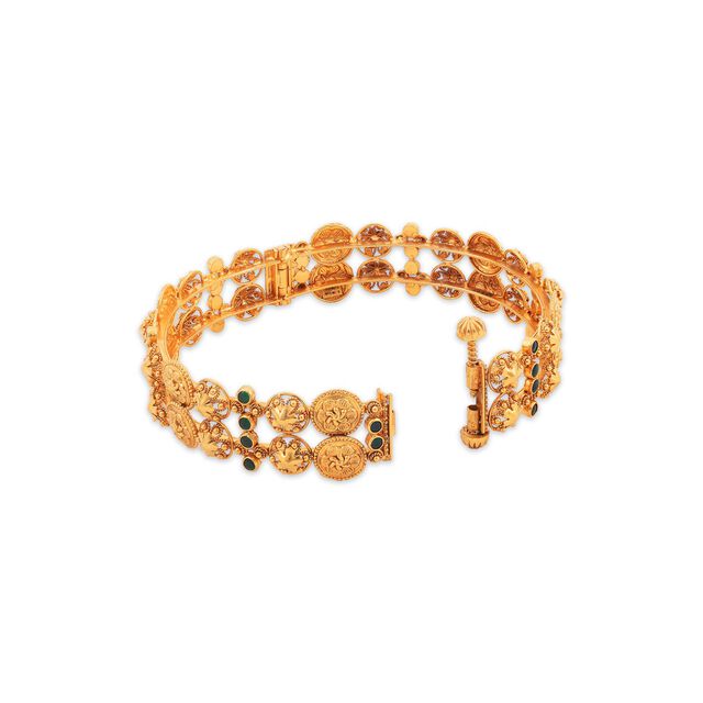 Charm of Pookkalams Gold Bangle 8